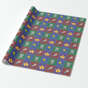 A Wee One's Fantasy Quilt Wrapping Paper