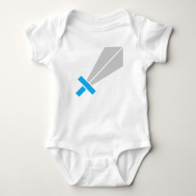 A Wee One's Fantasy Sword Baby Bodysuit (Front)