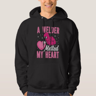 A Welder Melted My Heart Welding Mask  1 Hoodie