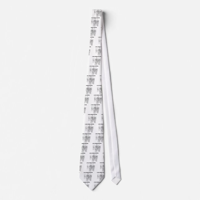 A Well-Defined Shoulder (Anatomical Humour) Tie (Front)