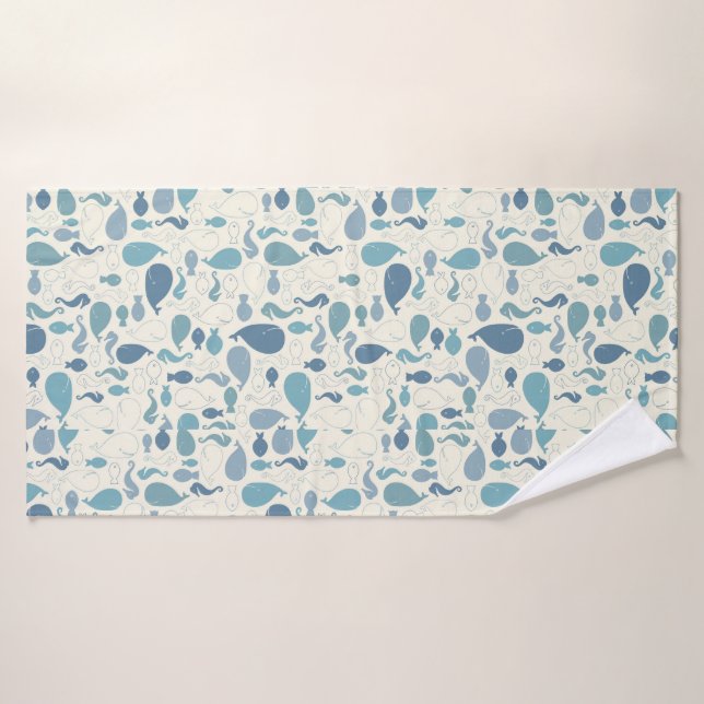 A Whale Of A Bath Time Towel Set (Bath Towel)