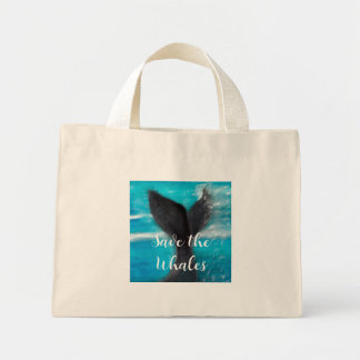A Whale's Tail - Save the Whales Mini Tote Bag
