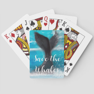 A Whale's Tail - Save the Whales Playing Cards