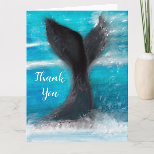 A Whale's Tail    Thank You Card (Front)