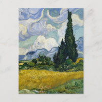 A Wheatfield with Cypresses Van Gogh