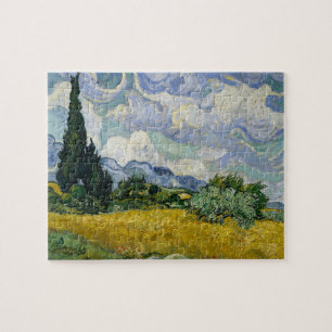 A Wheatfield with Cypresses Van Gogh Jigsaw Puzzle