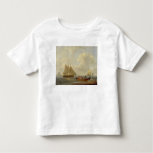 A Wherry Taking Passengers out to Two Anchored Pac Toddler T-Shirt