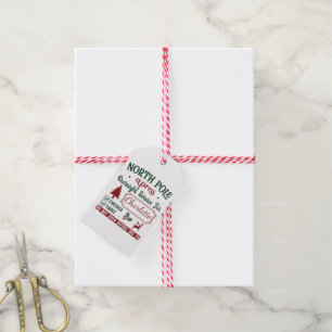 A Whimsical Christmas Gift From The North Pole Gift Tags