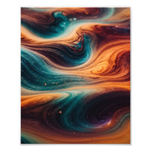 A Whimsical Journey Through Vibrant Galaxies Photo Print