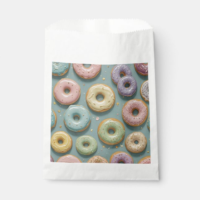 A Whimsical Pastel Donut Dream Favour Bags (Front)