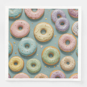 A Whimsical Pastel Donut Dream Napkin