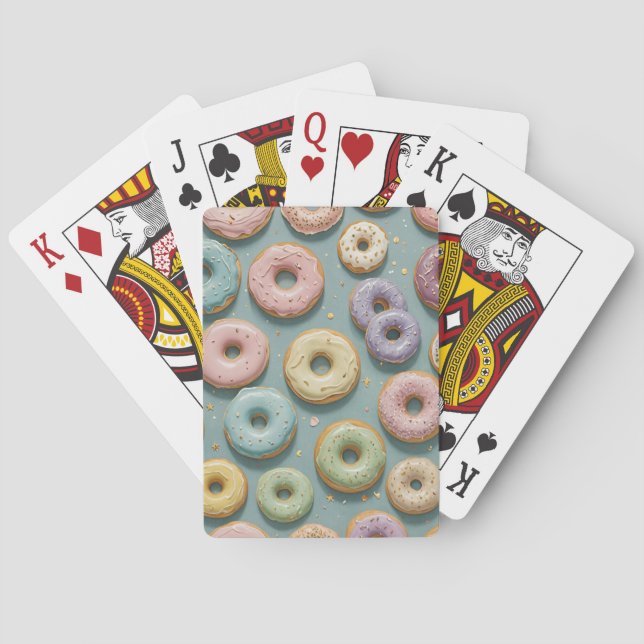 A Whimsical Pastel Donut Dream Playing Cards (Back)