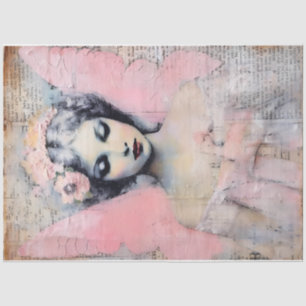 A Whimsical Pink Angel Series Design #6 Tissue Paper