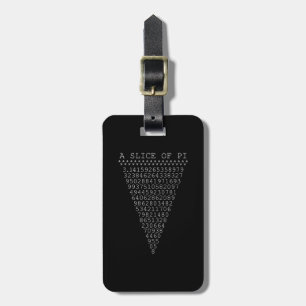 A Whimsical Slice of Pi Luggage Tag