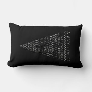 A Whimsical Slice of Pi Lumbar Cushion