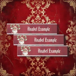A whimsical steampunk Santa Claus Door Sign