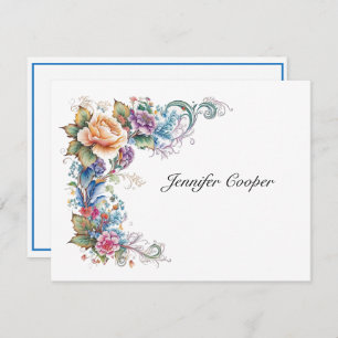 A Whimsy of Roses From Your Desk A Personal Card