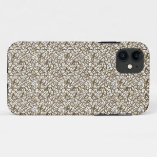 a white and brown background with small brown dots Case-Mate iPhone case