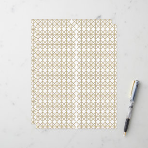 a white and gold geometric pattern