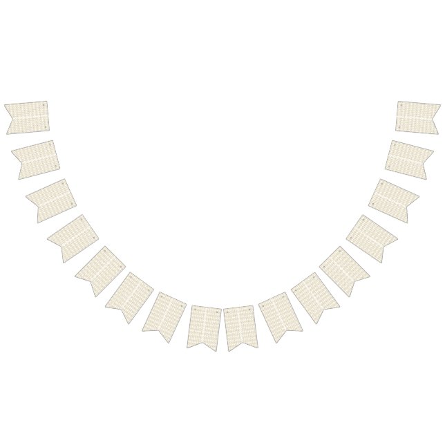 a white and gold geometric pattern bunting  (All)
