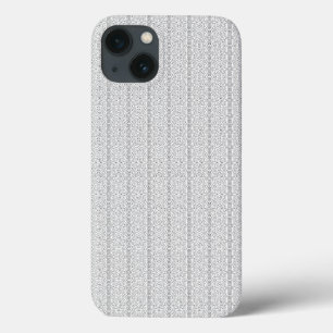 a white and grey wallpaper with a pattern on it iPhone 13 case