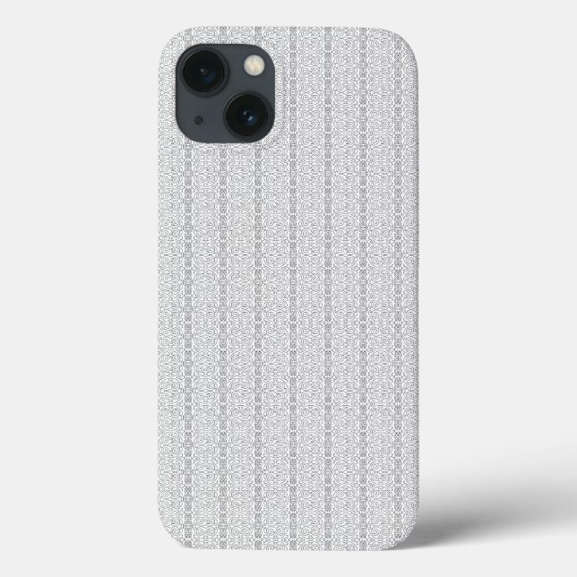 a white and grey wallpaper with a pattern on it Case-Mate iPhone case (Back)