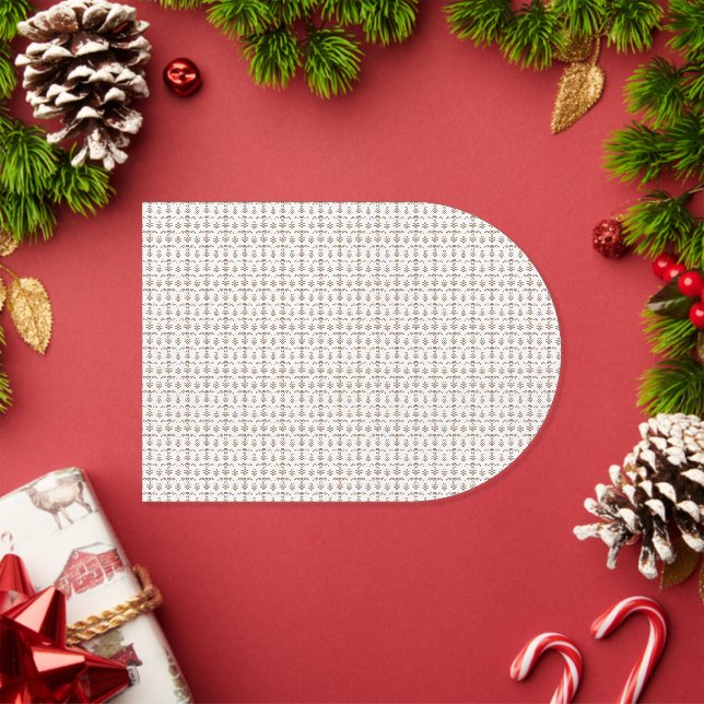 a white background with a brown pattern on it acrylic invitations (Insitu (Holiday))