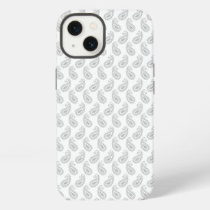 a white background with a pattern in the middle iPhone 13 case