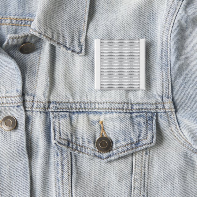  a white background with a pattern of circles 15 cm square badge (In Situ)