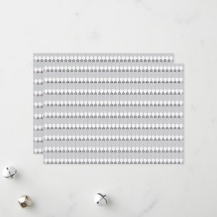 a white background with a pattern of circles holiday card