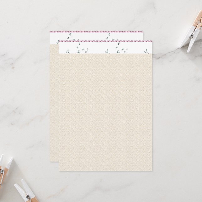 a white background with a pattern of small dots invitation (Front/Back In Situ)