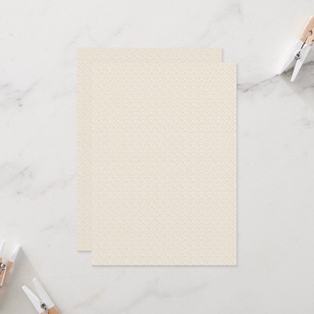 a white background with a pattern of small dots invitation (Front/Back In Situ)