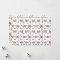 a white background with a red pattern on it