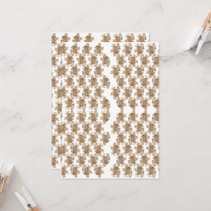 a white background with brown flowers on it invitation