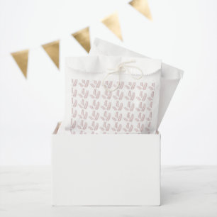 a white background with pink leaves on it favour bags