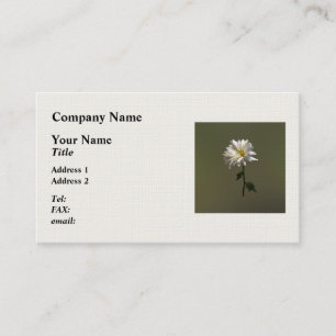A White Daisy Business Card