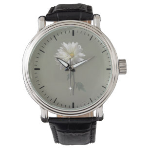 A White Daisy Watch