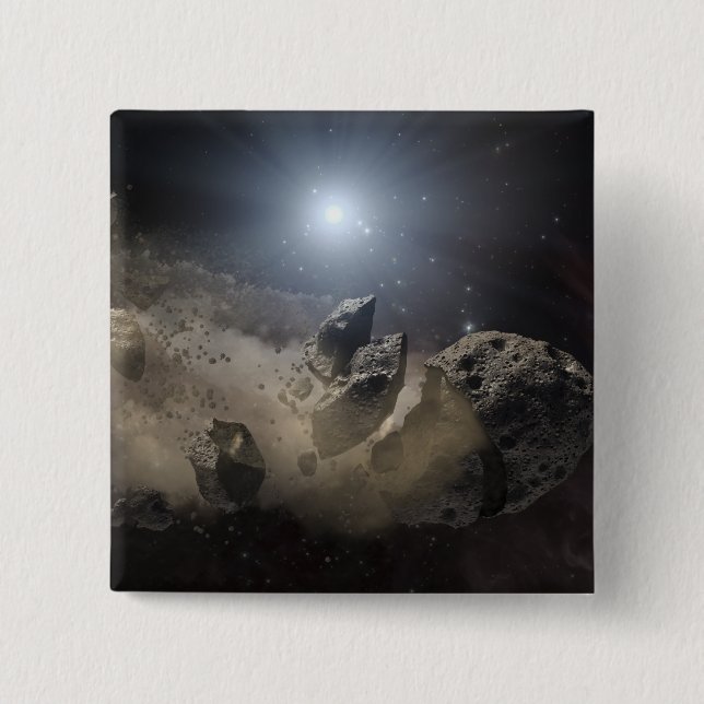 A white dwarf star 15 cm square badge (Front)