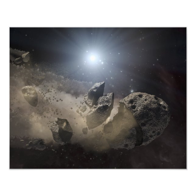A white dwarf star photo print (Front)