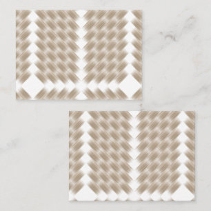A white, equilateral triangle centred on a plain appointment card