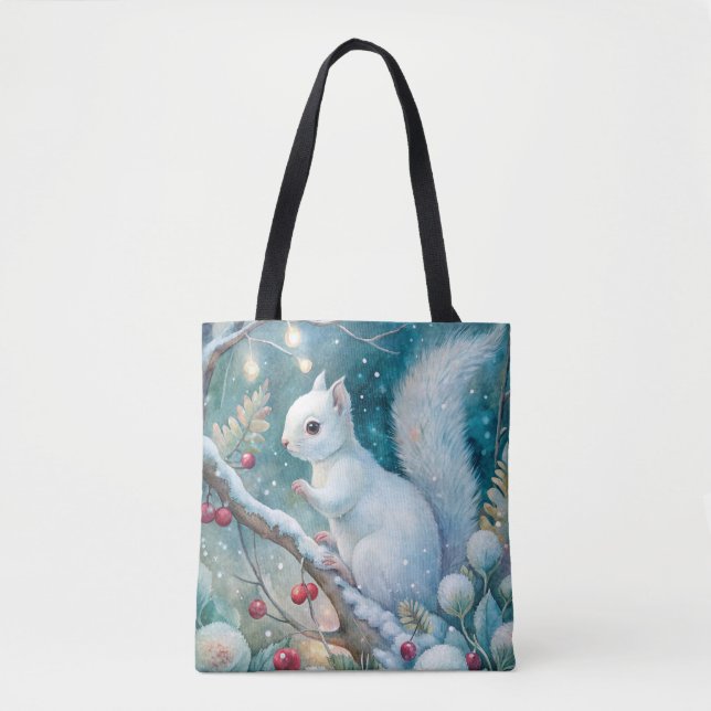 A White Squirrel Tote Bag (Front)