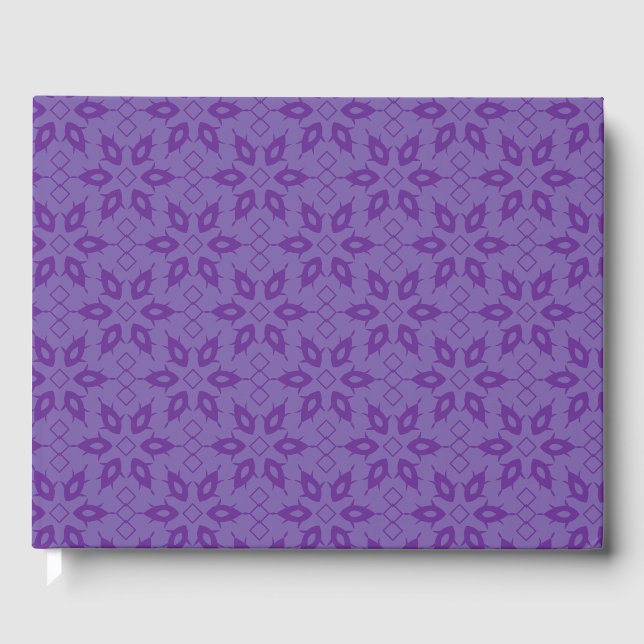 A white wrapping paper with a repeating pattern of guest book (Front)