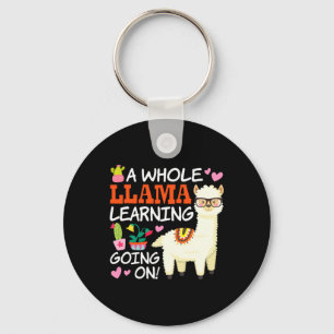 A Whole Llama Learning Going On Teachers Students Key Ring