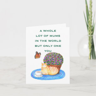 A Whole Lot Of Mums In The World funny Mothers Day Card