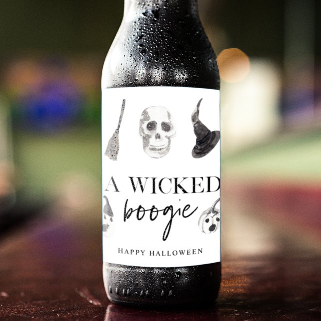 A Wicked Boogie | Happy Halloween Beer Bottle Label (Creator Uploaded)