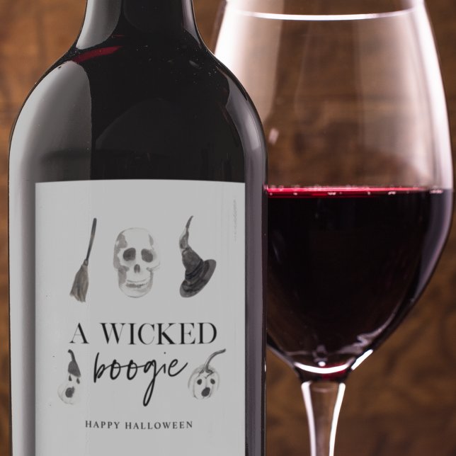 A Wicked Boogie | Happy Halloween Wine Label (Creator Uploaded)