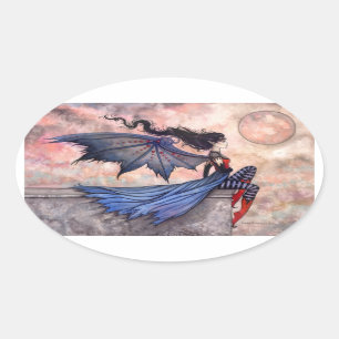 A Wicked Wind Gothic Vampire Fairy Stickers