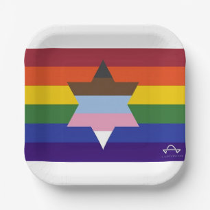 A Wider Bridge Flag Paper Plates