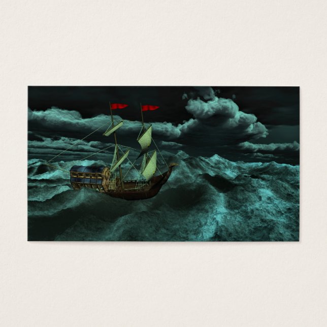 A Wild and Stormy Sea Bookmarks (Front)