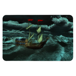 A Wild and Stormy Sea Flexible Magnet